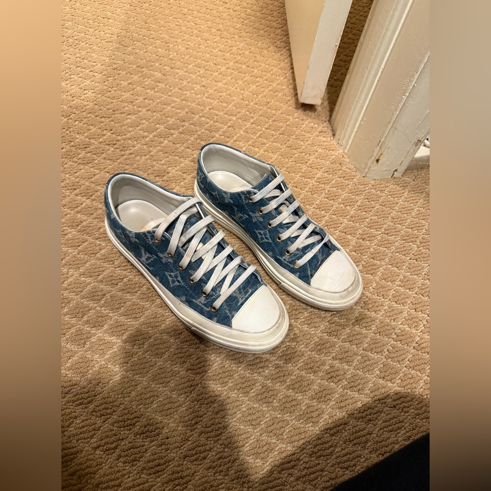 LOUIS VUITTON LV Stellar Low Top Denim Blue 36.5 - Picture 3 of 6